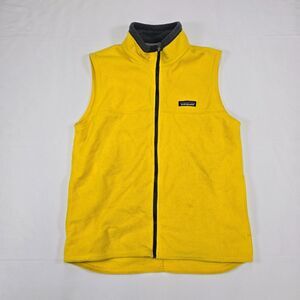 Patagonia Kids Yellow Full Zip Fleece Vest Size L / 12